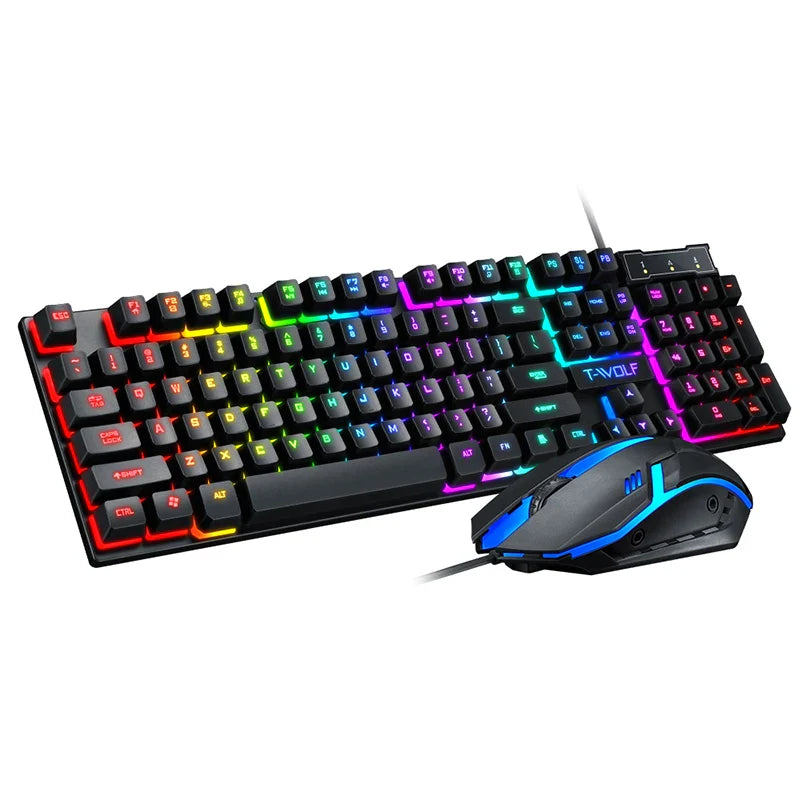 T-WOLF TF200 Gaming Keyboard USB Floating Manipulator Feel Wired Gaming Keyboard T-WOLF TF200 Gaming Keyboard USB Floating Manipulator Feel Wired Gaming Keyboard